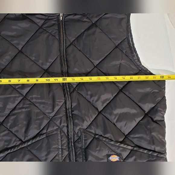 Dickies TE242 Diamond Quilted Nylon Vest Black, EUC!! - Picture 13 of 15